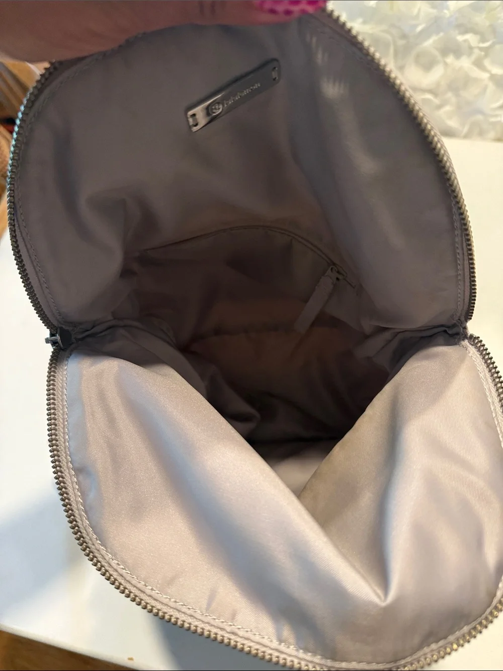 lululemon athletica Taupe Gray Crossbody Messenger Bag